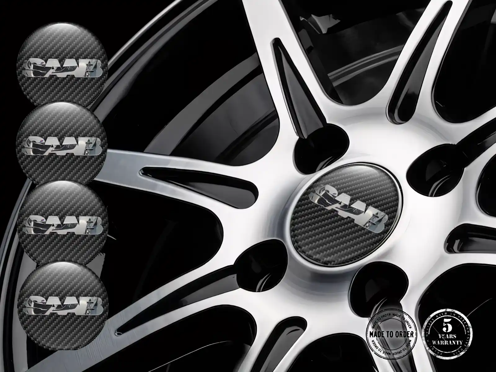 Saab Raddekal Stil Rennsport-Silikon-Badges